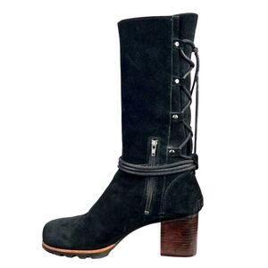 SOREL Farah Suede Mid Tassel Boots